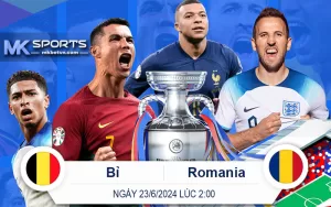 Soi Kèo Bỉ vs Romania 23-6-2024 2-00-MK Sports
